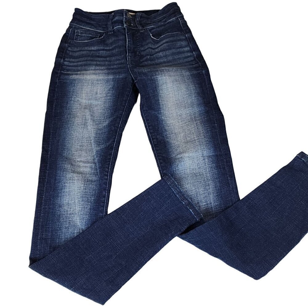 BKE skinny jeans size 26 x 31.5 slim fit high rise blue denim